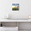 DEQORI Glass Wall Clock | 30 x 30 cm | Hagia Sophia at Evening view 3