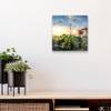 DEQORI Glass Wall Clock | 30 x 30 cm | Hagia Sophia at Evening view 4