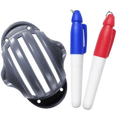 Wudaizhi Golf Ball Liner Clip with Marker Pen and Alignment Template