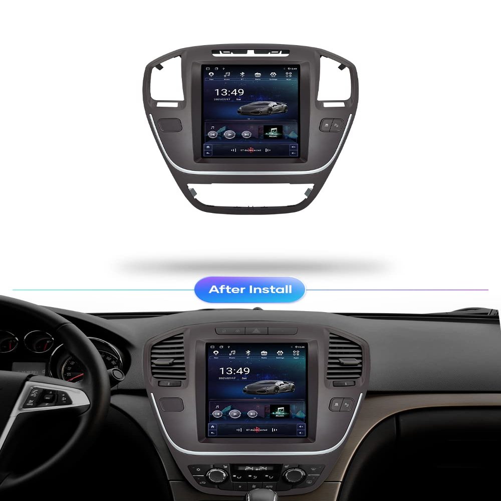 4G LTE Vertical-Screen Android 12 Car GPS Multimedia Video Radio Player for Opel Insignia 2008–2013, Navigation, Stereo, Wireless CarPlay (TS10 6G + 128G)