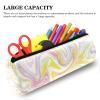 Colorful Laser-Gilded Nugget Leather Barrel Pencil Case, Coin Purse & Cosmetic Bag view 3