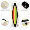 Colorful Laser-Gilded Nugget Leather Barrel Pencil Case, Coin Purse & Cosmetic Bag view 4