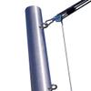 70 mm V2A Sun Shade Sail Pole, 3-Point Height Adjustment, 2.5 m, Without Ground Sleeve view 1