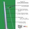 70 mm V2A Sun Shade Sail Pole, 3-Point Height Adjustment, 2.5 m, Without Ground Sleeve view 3