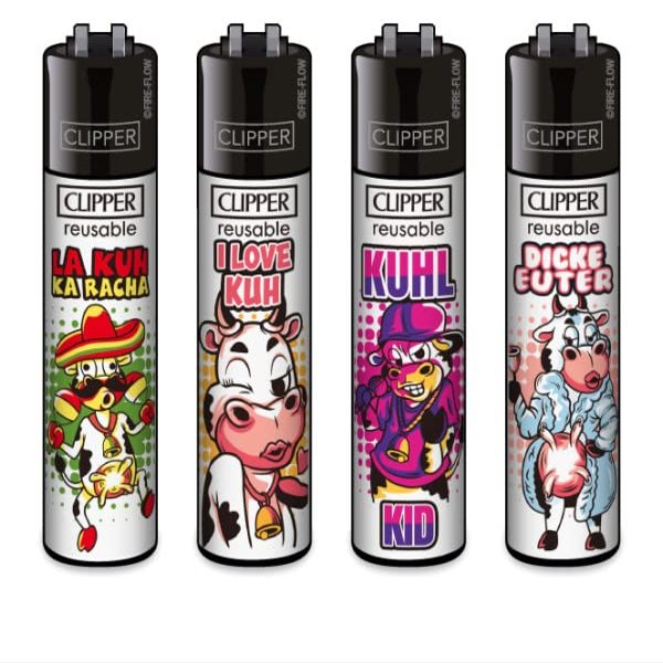 Clipper Lighters – 2023 Designs + Crystal Balls (Cow)
