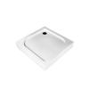 BADLAND Tenor Square Shower Tray 80 x 80 x 3 x 14 cm, Acrylic, White, with 50 mm Waste Set and Feet view 3