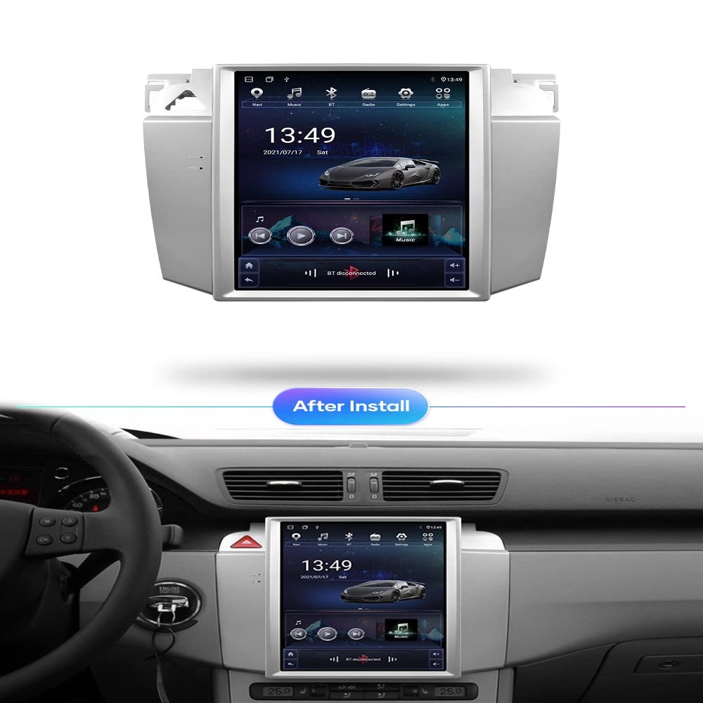 4G LTE Vertical-Screen Android 12 Car GPS Multimedia Video Radio Player for Volkswagen VW Magotan CC 2007–2011 Navigation Stereo Wireless CarPlay (TS18 2G + 32G)
