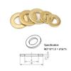 FEEIMOL Flat Brass/Copper Washers M5×12×0.8 mm, 100 Pieces view 3