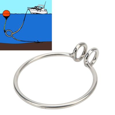 Welded Anchor Retrieval Ring, 8 mm Stainless Steel Anchor Recovery System for Boats, Yachts and Fishing