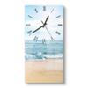 DEQORI Glass Wall Clock, Horizontal 30 x 60 cm, Waves at the Beach view 1