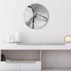 DEQORI Glass Wall Clock, Round, 50 cm, Bridge Cables Detail, XXL Design, Silent view 3