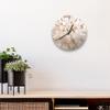 DEQORI Glass Wall Clock, Round, 30 cm, Open Cherry Blossoms view 4