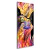 DEQORI Glass Wall Clock | Horizontal 30 x 60 cm | “Love Becomes Art” Design | Quiet XXL Clock for Living Room & Kitchen view 2