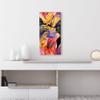 DEQORI Glass Wall Clock | Horizontal 30 x 60 cm | “Love Becomes Art” Design | Quiet XXL Clock for Living Room & Kitchen view 3