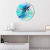 DEQORI Glass Wall Clock, Round, 50 cm, Supernova of Colors view 3