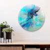 DEQORI Glass Wall Clock, Round, 50 cm, Supernova of Colors view 4