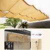 Zlovne Retractable HDPE Shade Sail, 95% Shade, Privacy and Wind Screen, Yellow, 1 x 6 m view 2