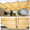 Zlovne Retractable HDPE Shade Sail, 95% Shade, Privacy and Wind Screen, Yellow, 1 x 6 m view 3