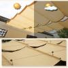 Zlovne Retractable HDPE Shade Sail, 95% Shade, Privacy and Wind Screen, Yellow, 1 x 6 m view 4