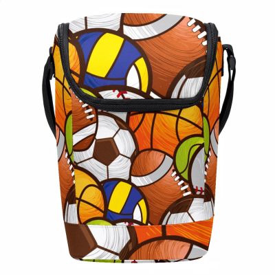 HOHODIY Basketball, Baseball & Soccer Lunch Bag for Kids