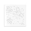 Perforated Furniture Panel, FLOWERS Model, White PVC, 73 x 73 cm view 1