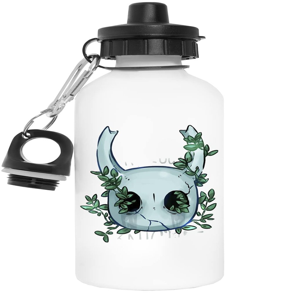 Hollow Knight Reusable White Aluminum Water Bottle