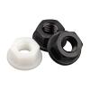 Nylon Hex Flange Nuts M3–M12 for Heat/Electrical Insulation, White M6 (50 pcs) view 2