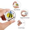 Bee Refrigerator Magnets, Alloy Decorative Magnets for Kitchen, Office, and Children's Room view 3