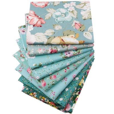 Cotton Fabric Squares, 8-Piece Set, 20 x 20 in