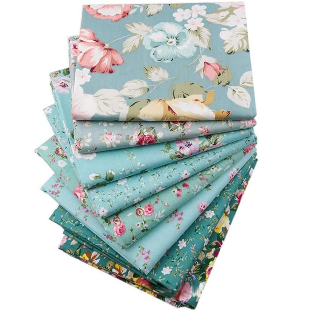 Cotton Fabric Squares, 8-Piece Set, 20 x 20 in