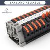 DIYCUT 10-Piece DIN Rail Terminal Block Kit with 10 cm Rail view 3