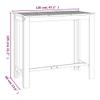 vidaXL Solid Acacia Wood Garden Bar Table 120 x 60 x 105 cm view 3