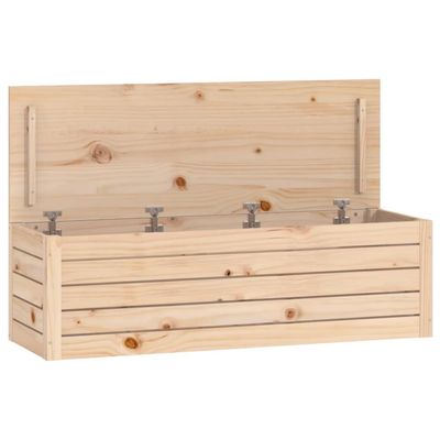 vidaXL Storage Chest 109 x 36.5 x 33 cm Solid Pine Wood