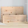 vidaXL Storage Chest 109 x 36.5 x 33 cm Solid Pine Wood view 2