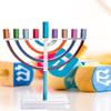 Yair Emanuel Aluminum Chanukah Menorah, 17 cm view 3