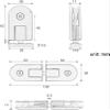 Shower Glass Door Hinge, 360° Swivel, Frameless, 304 Stainless Steel, for 510 mm Tempered Glass, 2-Pack, Gold view 2