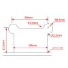 DUUDAH Stainless Steel 304 Wall-Mount Pivot Hinge for 5 mm Shower Glass (Color: B/C) view 3