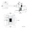 SUNESA Projector Wall and Ceiling Mount, Adjustable Height view 2