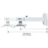 SUNESA Projector Wall and Ceiling Mount, Adjustable Height view 3