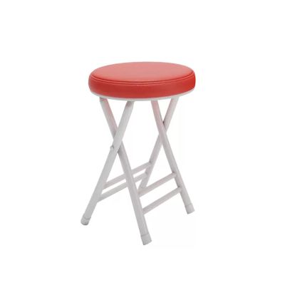 QWEERT Round Folding Stool, Red