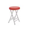 QWEERT Round Folding Stool, Red view 1