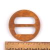 Wooden Round Ring Belt Buckles for Clothing and Bags, 2 Pieces, m2591, 60 mm view 1