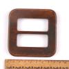 Wooden Round Ring Belt Buckles for Clothing and Bags, 2 Pieces, m2591, 60 mm view 4