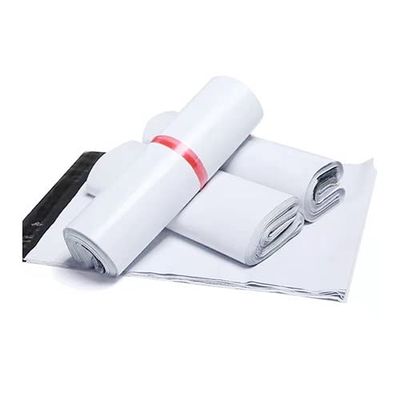 EVANEM 50 Plastic Shipping Bags, Self-Sealing, White, 50 x 60 cm