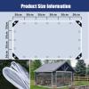 AMXFS Transparent PVC Tarp, 0.35 mm Waterproof Clear Cover, 1.8 x 4.6 m view 3