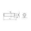 irsa24 500 x Stainless Steel A4 Hex Socket Set Screws with Dog Point ISO 4028 M4 x 25 view 3