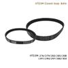 STORKY 2-Pack Arc HTD 3M Timing Belts, C = 276/279/282/285/288/291/294/297/300/303 mm, Widths 6/9/10/12/15/20 mm, Rubber Closed-Loop Synchronous Belts, 3 mm Pitch, Color: 25 mm, Size: 3M 288 (96 Teeth) view 2