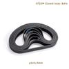 STORKY 2-Pack Arc HTD 3M Timing Belts, C = 276/279/282/285/288/291/294/297/300/303 mm, Widths 6/9/10/12/15/20 mm, Rubber Closed-Loop Synchronous Belts, 3 mm Pitch, Color: 25 mm, Size: 3M 288 (96 Teeth) view 3