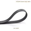 STORKY 2-Pack Arc HTD 3M Timing Belts, C = 276/279/282/285/288/291/294/297/300/303 mm, Widths 6/9/10/12/15/20 mm, Rubber Closed-Loop Synchronous Belts, 3 mm Pitch, Color: 25 mm, Size: 3M 288 (96 Teeth) view 4