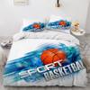 VASENA Basketball Bedding Set, 135 x 200 cm, 3-Piece Kids' Microfiber Set view 2